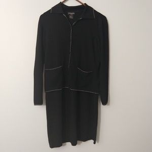 Due per Due Maternity 2 piece suit dress black